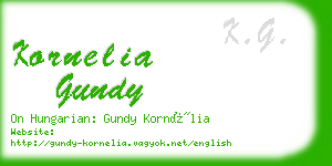 kornelia gundy business card